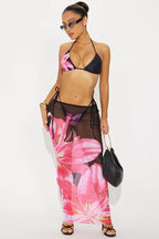 Bikini pareo üçlü takım